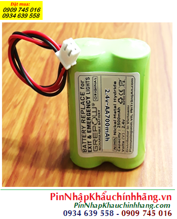 Pin sạc 2.4v-AA700mAh, Pin sạc NiMh 2.4v-AA700mAh, Pin GREPOW 2.4v-AA700mAh chính hãng 